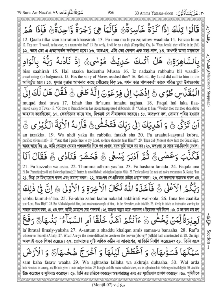 Holy Quran 30. Amma Yeatasaluna (C)==-04
