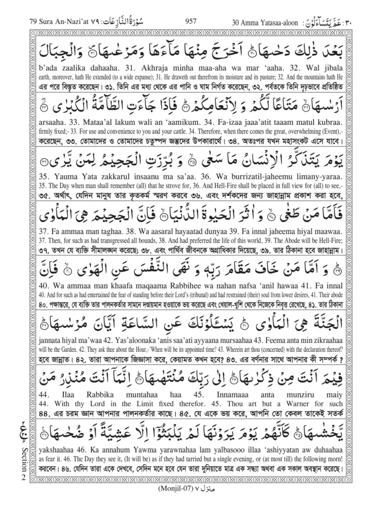 Holy Quran 30. Amma Yeatasaluna (C)==-05